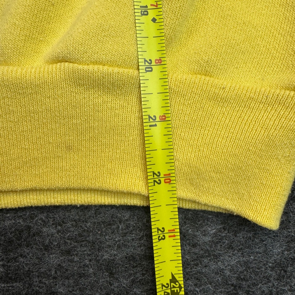 Vtg Discus Athletic Southwest Aztec Fringe Sweatshirt Medium Yellow 90s USA Boho - Picture 13 of 14
